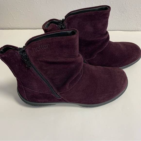 Hotter woman’s ankle boots rich purple size 8 - Picture 2 of 11